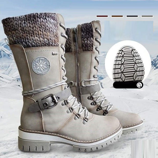 Lena - Warm Winter Boots with Strap