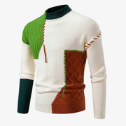 Theo - Vibrant Patchwork Sweater