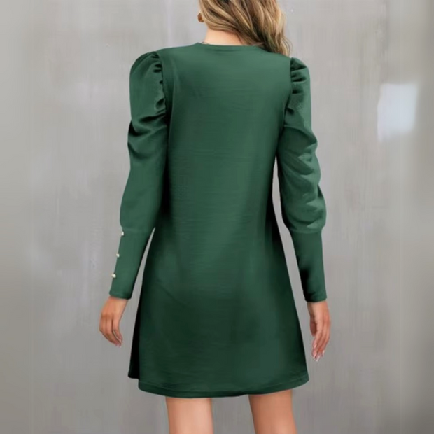 Vera - Elegant Mini Dress with Puff Sleeves