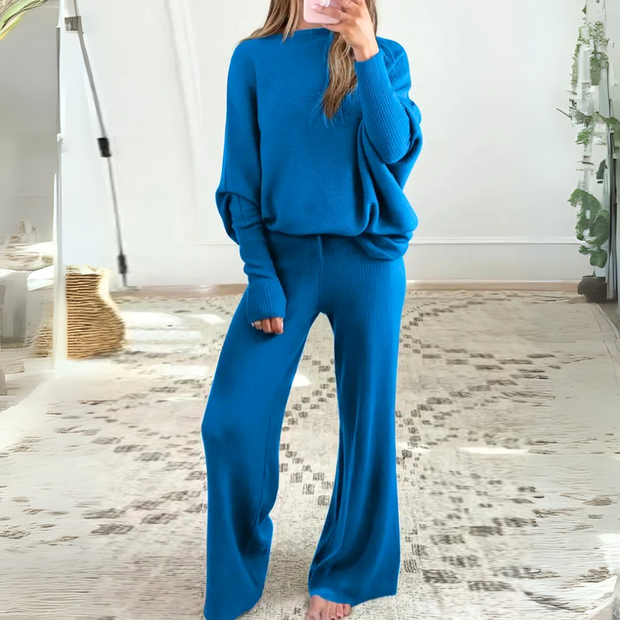 Ana - Elegant Knitted Jumper & Trouser Set