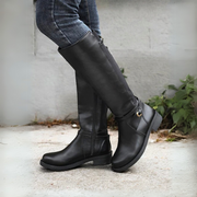 Aneta - Chic Leather Knee-High Boots