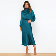 Ludwika - Elegant Long Satin Dress