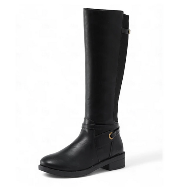 Aneta - Chic Leather Knee-High Boots