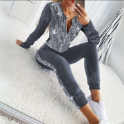 Elvira - Velvet Sequin Tracksuit