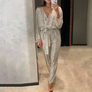 Lien - Sparkling Sequin Party Jumpsuit