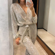 Lien - Sparkling Sequin Party Jumpsuit