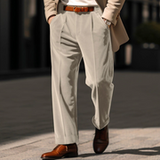 Marek - Velvet Straight-Leg Trousers