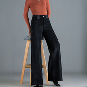 Rozina - Elegant Velour Corduroy Trousers