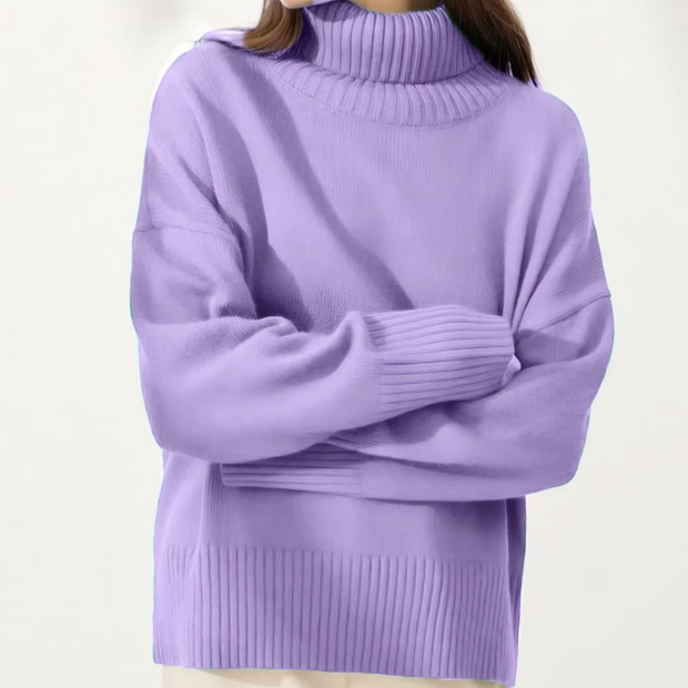 Milena - Oversized Cashmere Turtleneck Sweater