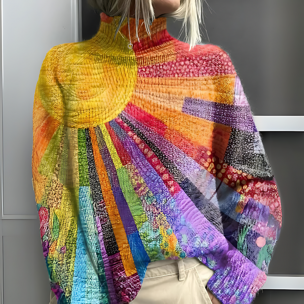 Sterre - Colorful Turtleneck Sweater