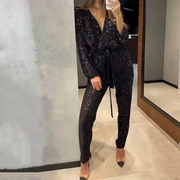 Lien - Sparkling Sequin Party Jumpsuit