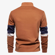 Kamil - Color Block Half-Zip Sweater