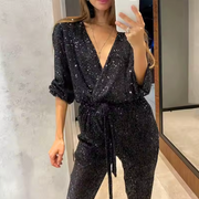 Lien - Sparkling Sequin Party Jumpsuit