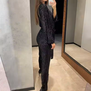 Lien - Sparkling Sequin Party Jumpsuit