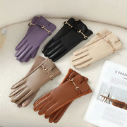 Elin - Fashion Suede and Leather Winter Gloves