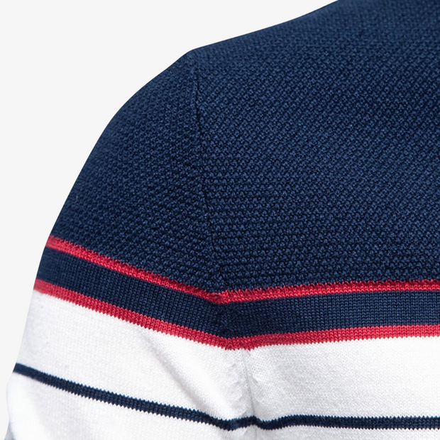 Rik - Striped Knitted Pullover Sweater