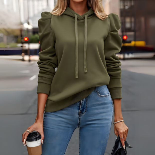 Tanja - Stylish Hoodie with Puff Sleeves