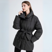 Ewa - Chic Winter Coat with Belt