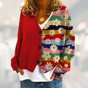 Jolanda - Comfortable Colourful Cardigan