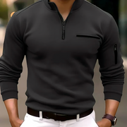 Luca - Sleek Long-Sleeve Polo Shirt