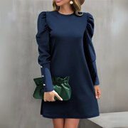 Vera - Elegant Mini Dress with Puff Sleeves