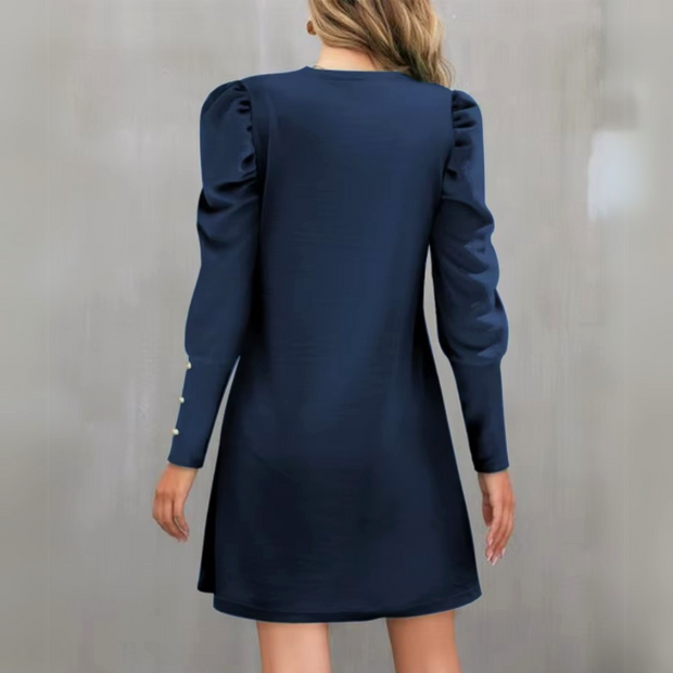 Vera - Elegant Mini Dress with Puff Sleeves