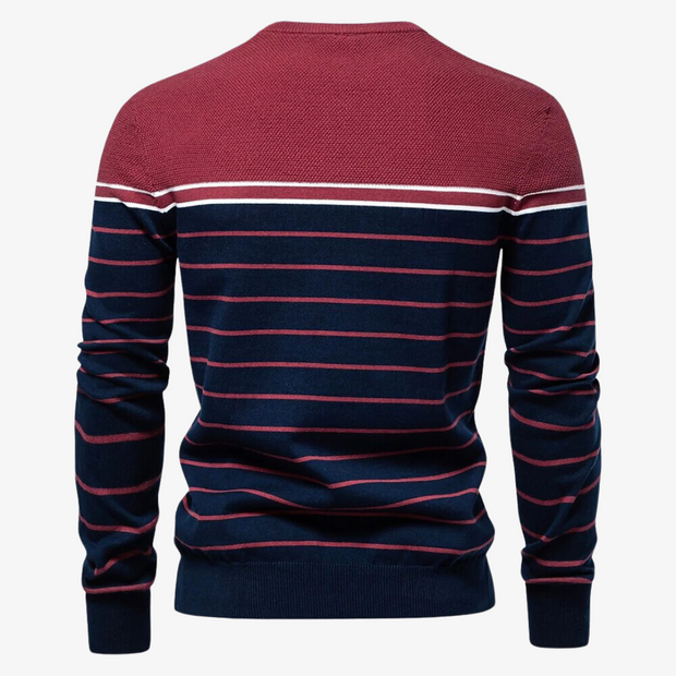 Rik - Striped Knitted Pullover Sweater