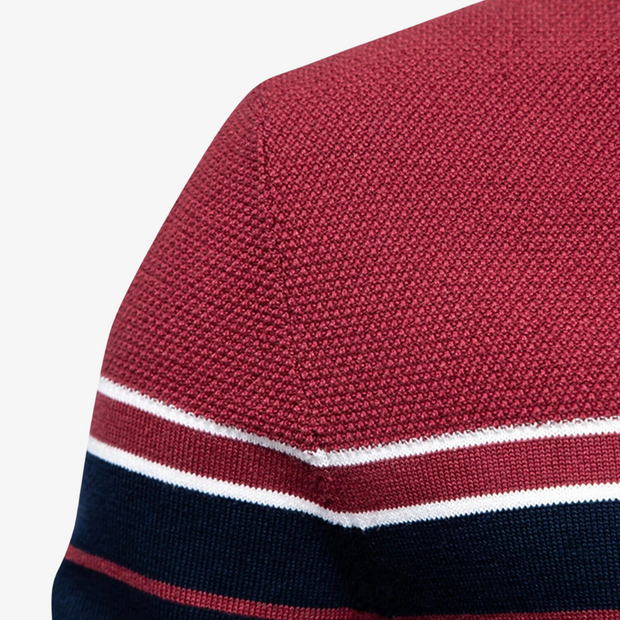 Rik - Striped Knitted Pullover Sweater