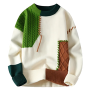 Elijah – Stylish Patchwork Sweater