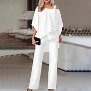 Eveline - Off-Shoulder Elegant Two-Piece Set