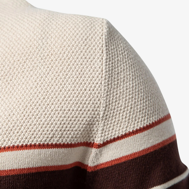 Rik - Striped Knitted Pullover Sweater