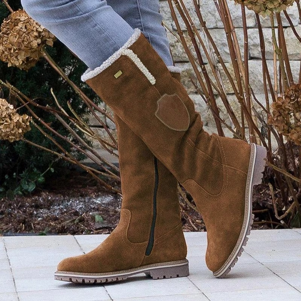 Stella - Stylish Suede Knee-High Boots