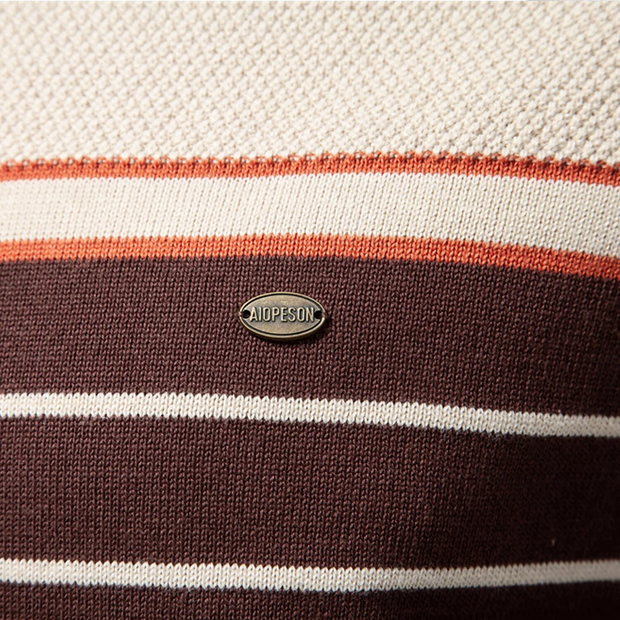 Rik - Striped Knitted Pullover Sweater