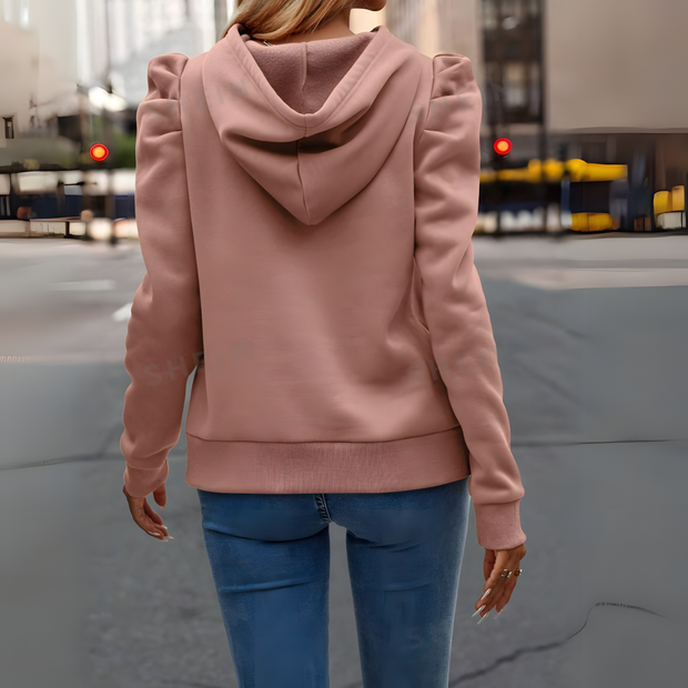 Tanja - Stylish Hoodie with Puff Sleeves