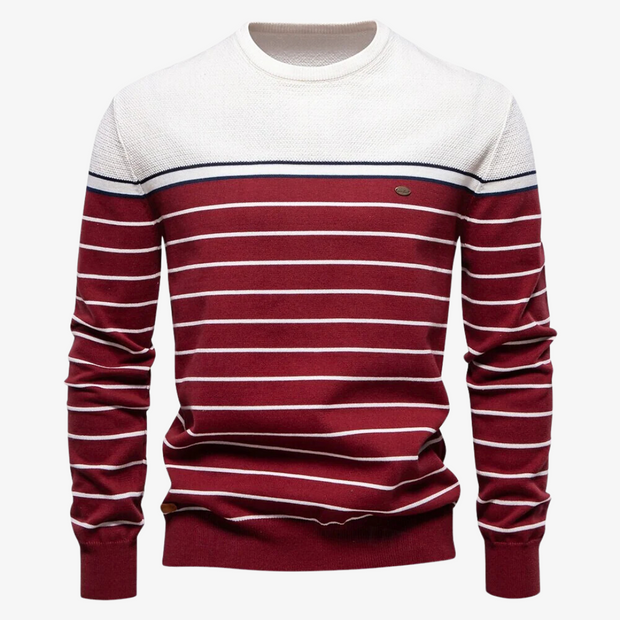 Rik - Striped Knitted Pullover Sweater