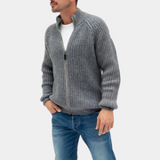 Ben - Classic Knitted Zip Sweater