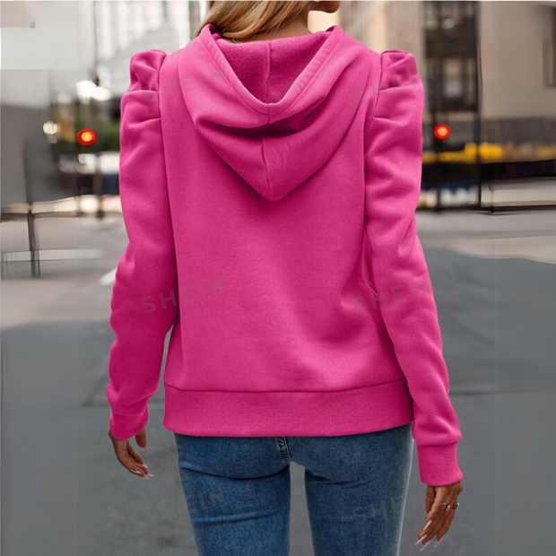 Tanja - Stylish Hoodie with Puff Sleeves