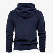 Daan - Trendy Fleece Hoodie with Drawstring