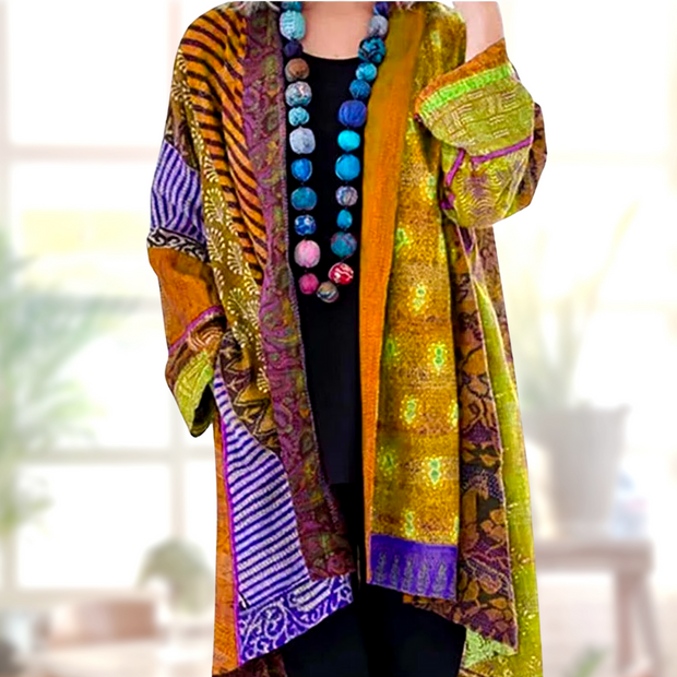 Diana - Colorful Loose-Fit Boho Cardigan