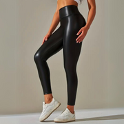 Natalie - Casual Leather Women's Leggings