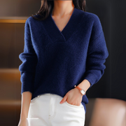 Sabina - Luxury Cashmere V-Neck Jumper