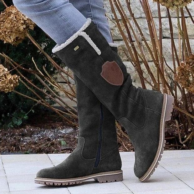 Stella - Stylish Suede Knee-High Boots