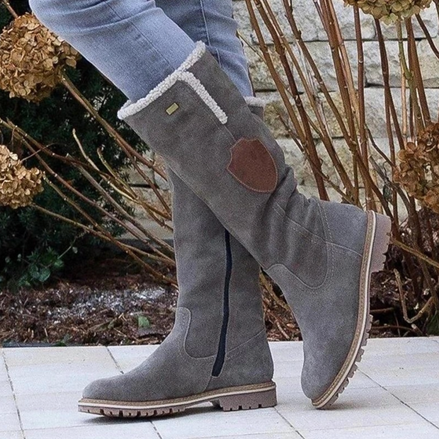 Stella - Stylish Suede Knee-High Boots