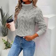 Giorgia - Warm Knitted Women's Turtleneck Sweater