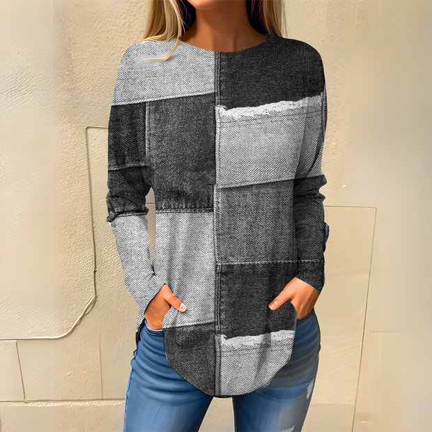 Alette - Vintage Color Block Sweater