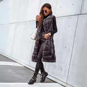 Calista - Long Winter Coat Vest