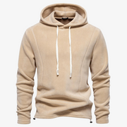 Daan - Trendy Fleece Hoodie with Drawstring