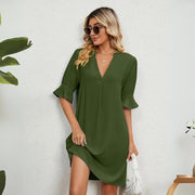 Mia - Comfortable V-Neck Dress