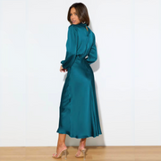 Ludwika - Elegant Long Satin Dress