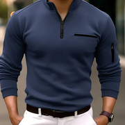 Luca - Sleek Long-Sleeve Polo Shirt